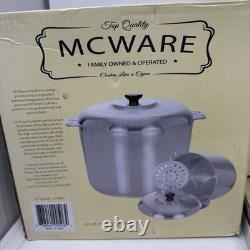MCWARE Cookware Set 3 Pieces Stock Pot Dutch Oven Roasting Pan New