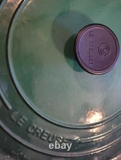 MINT! Le Creuset Dutch Oven JADE #30 9 qt / 8.4 liters RAREHTF