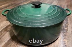 MINT! Le Creuset Dutch Oven JADE #30 9 qt / 8.4 liters RAREHTF