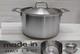 Made In Brand Cookware Stockpot 8 Qt Stainless Pro Clad Dutch Oven Saute Pan Lid