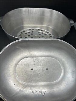 Magnalite Classic Aluminum Dutch Oven Roaster 18 withLid 17 Qt Small Tribet