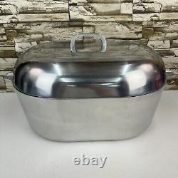 Magnalite Classic Large 18 Inch Roaster Oval Dutch Oven 18 Qt Aluminum withTrivet