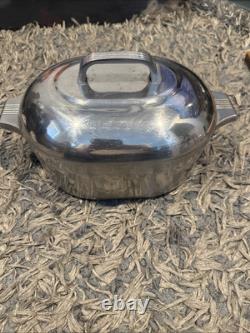 Magnalite GHC 4 1/2 qt Aluminum Roaster Dutch Oven 12.5 x 8 4.5 Liters USA VTG
