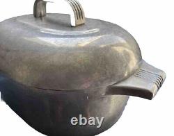 Magnalite Oval Dutch Oven Roaster Pan W Lid Vintage 4.5 Qts 12.5x8x4 Roasterette
