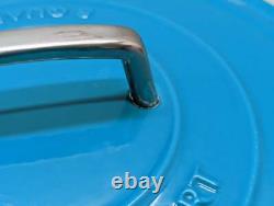 Martha Stewart 8 Quart Enameled Cast Iron Dutch Oven Teal