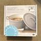 Martha Stewart Enameled Cast Iron 6 Qt Round Casserole/dutch Oven With Lid Gray