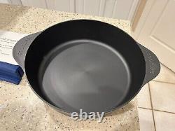 NEW! Cooklife 5.5 Quart Smooth & Light Cast Iron Dutch Oven w Lid Pre-Seasoned