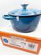 New Le Creuset 2 Quart Marseille Blue Signature Round Dutch Oven Pot Pan Lid Box