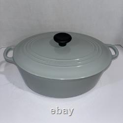 NEW Le Creuset # 31 6.75 Qt Oval Dutch Oven With Lid in Gray France