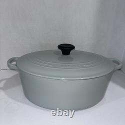 NEW Le Creuset # 31 6.75 Qt Oval Dutch Oven With Lid in Gray France