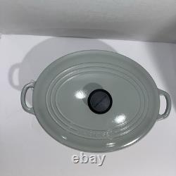 NEW Le Creuset # 31 6.75 Qt Oval Dutch Oven With Lid in Gray France