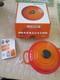 New Le Creuset Flame Orange 2.5 Quart Cast Iron Dutch Oven Nib