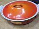 New! Vintage Le Creuset Oval Dutch Oven, Flame Orange, With Lid, Made In France