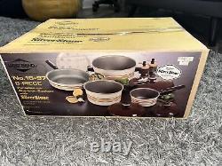 NEW Vintage West Bend 8-Piece Porcelain On Aluminum Made with SilverStone 16-97