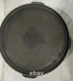 NUMBER 8 MARTIN CAST IRON DUTCH OVEN With LID & HAMBURGER LOGO FLORENCE ALABAMA