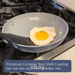 Nonstick Ceramic Dutch Oven 4.5QT Navy Blue, Oven Safe, All Cooktops