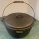 Old Mountain Extra Large Cast Iron Dutch Oven/roaster 12 Diameter With Lid