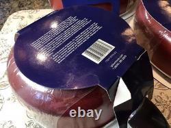 Oster Telford Dutch Oven Sauté Pan Cookware Set Aluminium Non Stick Red Bakelite