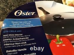 Oster Telford Dutch Oven Sauté Pan Cookware Set Aluminium Non Stick Red Bakelite