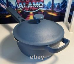 Our Place Cast Iron Perfect Pot Blue Salt 5.5 Qt Enameled Dutch Oven withLid