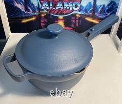 Our Place Cast Iron Perfect Pot Blue Salt 5.5 Qt Enameled Dutch Oven withLid