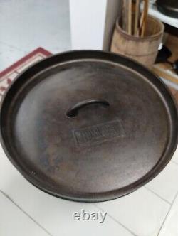 Outdoor Gourmet Cast Iron Dutch Oven Roaster Pot With Lid & Handle Diameter 12