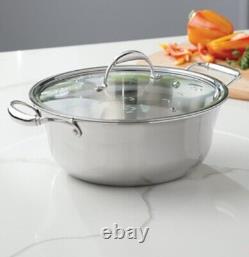 PRINCESS HERITAGE TRI-PLY STAINLESS STEEL 6-Qt Dutch Oven 5720 FACTORY SEALED