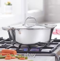 PRINCESS HERITAGE TRI-PLY STAINLESS STEEL 6-Qt Dutch Oven 5720 FACTORY SEALED