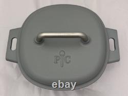 Pampered Chef Enameled Cast Iron 6 Qt Gray Dutch Oven With Lid New