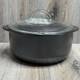 Pampered Chef Rockcrok 4 Qt Dutch Oven Rock Crock W Glass Lid Black Fast Ship