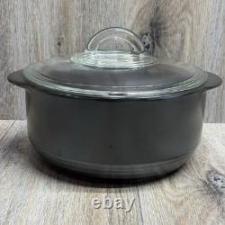 Pampered Chef Rockcrok 4 Qt Dutch Oven Rock Crock w Glass Lid Black FAST SHIP