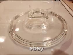 Pampered Chef Rockcrok 4 Qt Dutch Oven Rock Crock with Glass Lid Pot Black EUC