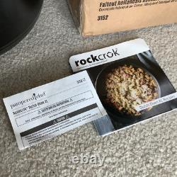 Pampered Chef Rockcrok 8 qt Slow Roaster Crock Pot Dutch Oven 3152 Glass Lid Box