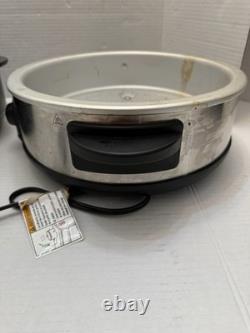 Pampered Chef Rockcrok Dutch Oven 3156 4 Qt with Glass Lid And Heating Base