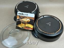 Pampered Chef Rockcrok Everyday Dutch Oven 3 Pc Set 4 Qt & 2.5 Qt with Lid