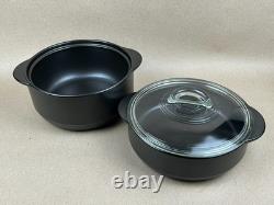 Pampered Chef Rockcrok Everyday Dutch Oven 3 Pc Set 4 Qt & 2.5 Qt with Lid