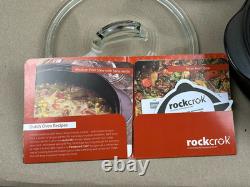 Pampered Chef Rockcrok Everyday Dutch Oven 3 Pc Set 4 Qt & 2.5 Qt with Lid