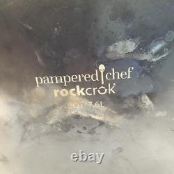 Pampered Chef Rockcrok Glass Lid Everyday Pan Dutch Oven 8 Qt RARE 3152