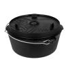 Petromax Cast Iron Dutch Oven For Campfire Or Home Kitchen, Flat Base
