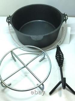 Pot/Dutch oven/10 inch/lid retfter/Gotoku/Outdoor //