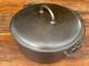 Pre Griswold Erie #10 Smooth Top Low Dome Lid Dutch Oven