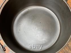 Pre Griswold Erie #10 Smooth Top Low Dome Lid Dutch Oven