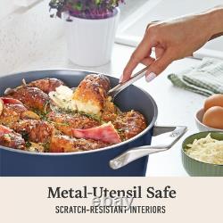 Premier Ceramic Nonstick 7-Qt. Dutch Oven with Lid, Midnight Blue