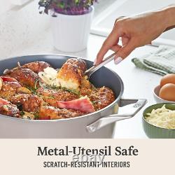 Premier Ceramic Nonstick 7-Qt. Dutch Oven with Lid, Mushroom Grey