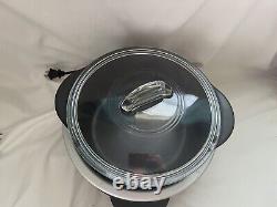 Preowned Pampered Chef 4 Qt Rockcrok Dutch Oven With LID And Slow Cooker Stand