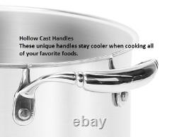 Princess Heritage Tri-Ply Stainless Steel 10.5-Qt. Dutch Oven 10837