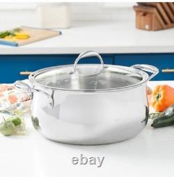 Princess Heritage Tri-Ply Stainless Steel 10.5-Qt. Dutch Oven 10837 NEW IN BOX
