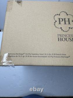 Princess Heritage Tri-Ply Stainless Steel 10.5-Qt. Dutch Oven 10837 NEW IN BOX
