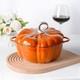 Pumpkin Cast Iron Dutch Oven, 4qt Pumpkin-shaped Cocotte, Enamel Cast Iron Cooki