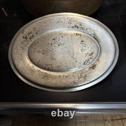 RARE 8lb Metaux Ouvres-Vesoul Copper Dutch Oven w Lid Heavy Cast Brass Handles